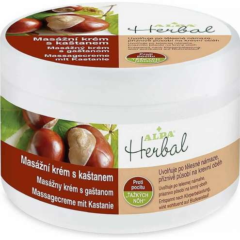 Alpa Herbal massage cream with chestnut 250 ml